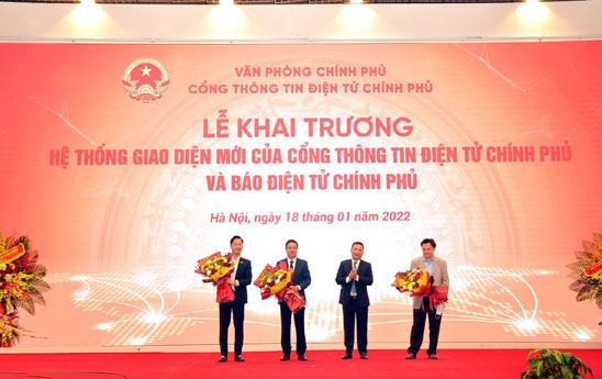 VNPT phát triển hệ thống giao diện mới Cổng Thông tin điện tử Chính phủ