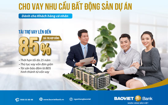 BaoVietBank cho vay nhu cầu Bất động sản dự án dành cho khách hàng cá nhân