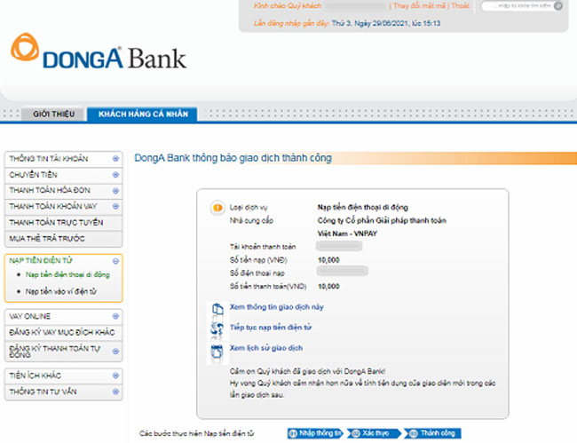 DongA Bank khuyen mai dac biet Nap tien sanh dieu 5