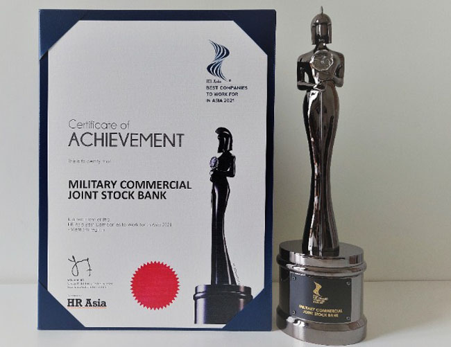 HR Asia vinh danh MB Noi lam viec tot nhat chau A 2