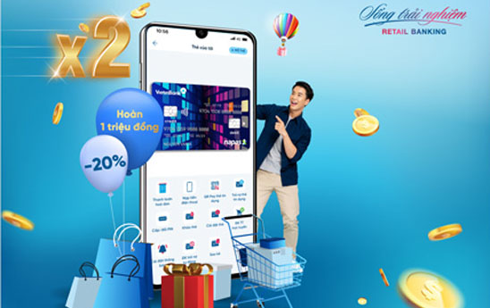 Hoàn 20% giá trị chi tiêu với thẻ tín dụng nội địa VietinBank 2Card Napas