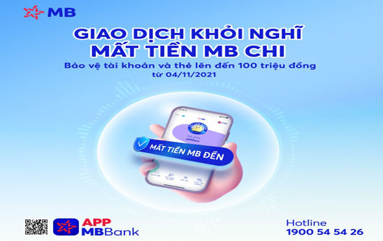 MB bảo vệ tài khoản và thẻ lên tới 100 triệu đồng cho khách hàng