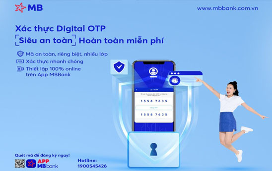 MB thiết lập phương thức xác thực giao dịch an toàn bảo mật