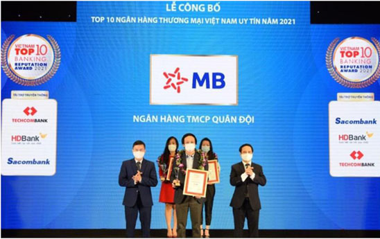 MB tiếp tục khẳng định vị thế thương hiệu uy tín năm 2021