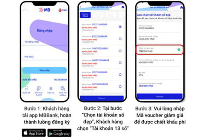 MB tung ngan voucher uu dai Tai khoan so dep 2