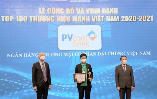 PVcomBank nằm trong Top 100 thương hiệu mạnh Việt Nam năm 2020 - 2021