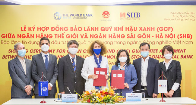 SHB va World Bank ky hop dong bao lanh Quy Khi hau Xanh 2
