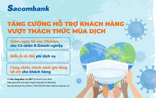 Sacombank giảm lãi suất cho vay