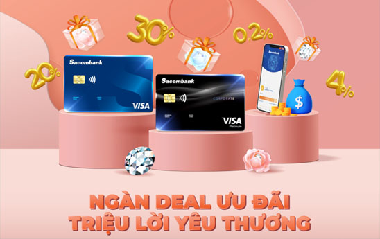 Sacombank triển khai nhiều ưu đãi nhân ngày Phụ nữ Việt Nam