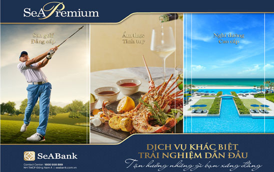 SeABank ưu đãi đặc quyền cao cấp cho khách hàng ưu tiên DIAMOND