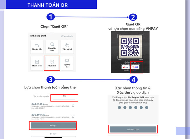 Thanh toan VNPAY QR voi the tin dung MB 3