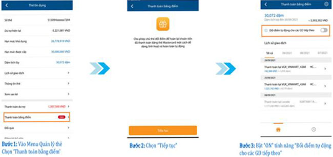 VIB trien khai tinh nang thanh toan bang diem 2