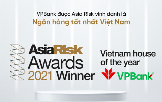 VPBank - Ngân hàng xuất sắc nhất năm 2021 về quản trị rủi ro và sản phẩm phái sinh