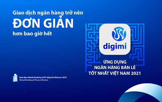 Viet Capital Bank digimi đạt giải Ứng dụng Ngân hàng bán lẻ tốt nhất Việt Nam 2021