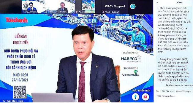 Vietcombank dong hanh cung Dien dan Chu dong phuc hoi va phat trien kinh te 2