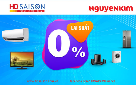 HD SAISON ưu đãi đặc biệt khi mua sắm tại Hệ thống siêu thị Nguyễn Kim