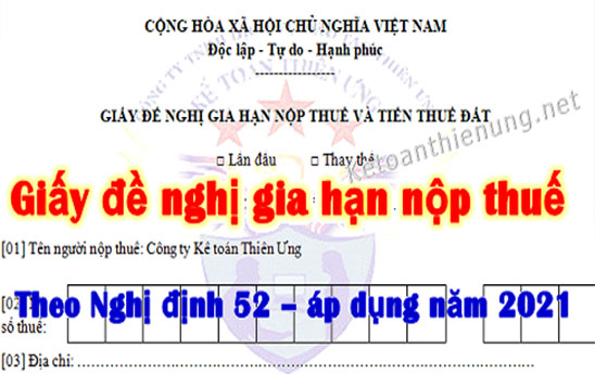 Quy trình xử lý đề nghị gia hạn nộp thuế, nộp tiền thuê đất năm 2021