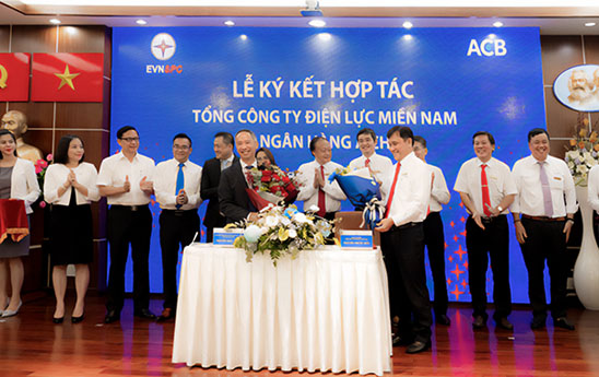 ACB và Tổng công ty Điện lực Miền Nam ký kết thỏa thuận tăng cường hợp tác