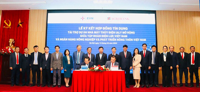 Agribank va Tap doan Dien luc Viet Nam ky Hop dong tin dung 1