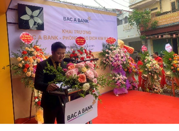 Bac A Bank Ha Nam khai truong phong giao dich Kim Bang 3