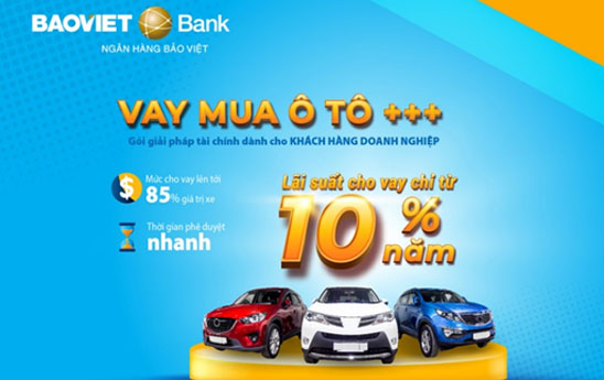 BaoVietBank trien khai chuong trinh Tang toc cung o to