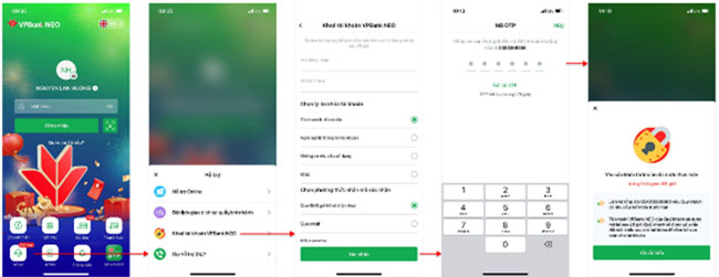 Chu dong khoa tai khoan qua VPBank NEO 2