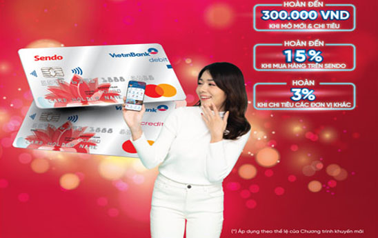 Chủ thẻ đồng thương hiệu VietinBank Sendo nhận nhiều ưu đãi hấp dẫn
