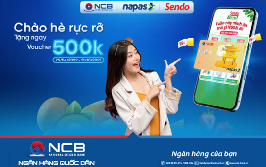 Chủ thẻ ghi nợ nội địa NCB nhận ưu đãi khi thanh toán trực tuyến