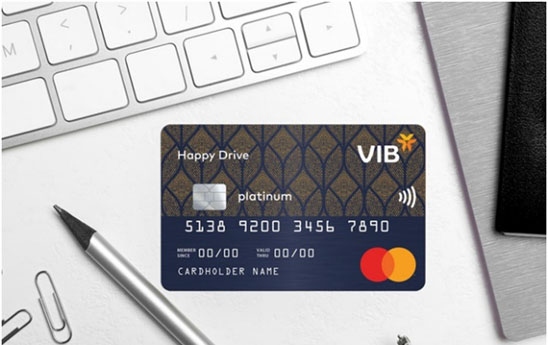 Chủ thẻ tín dụng VIB Happy Drive được tặng đến 500 lít xăng/năm và nhiều ưu đãi