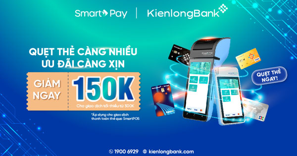 Cung KienlongBank quet ma quet the qua SmartPay nhan sieu uu dai 2