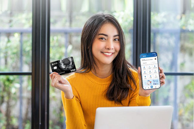 Khach hang duoc hoan tien 2 trieu dong khi chi tieu bang the NCB Visa 2