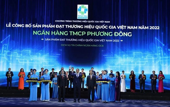 OCB 2 năm liên tiếp được vinh danh 