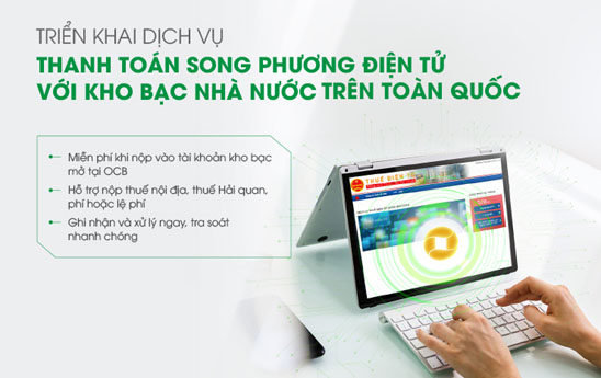 OCB mo rong dich vu thu Ngan sach Nha nuoc
