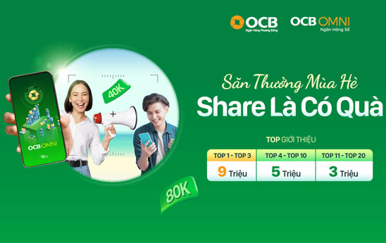 OCB thưởng quà trải nghiệm OCB OMNI