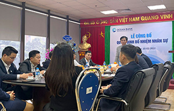OceanBank dieu chuyen va bo nhiem lanh dao chi nhanh Ha Noi va Thang Long 2