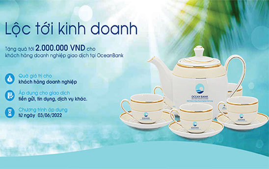 OceanBank khuyến mại khách hàng doanh nghiệp