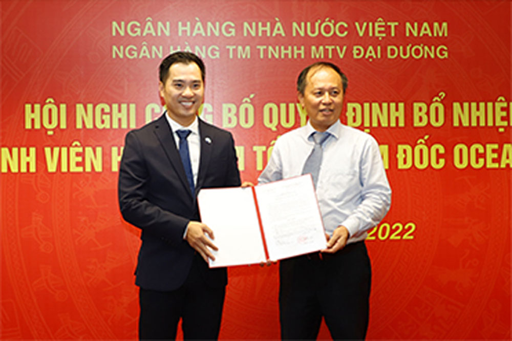 Ong Tran Trung Dung duoc bo nhiem giu chuc Tong Giam doc OceanBank