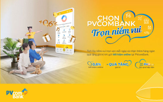 PVcomBank dành gần 3.000 quà tặng cho khách hàng gửi tiết kiệm online