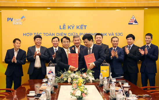 PVcomBank trở thành đối tác toàn diện, cung cấp sản phẩm dịch vụ tài chính cho SJG
