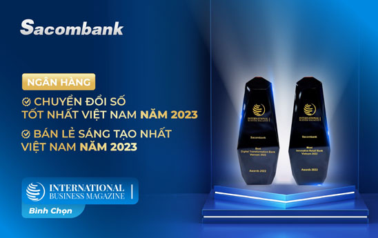 Sacombank nhan 2 giai thuong quoc te ve chuyen doi so va ban le