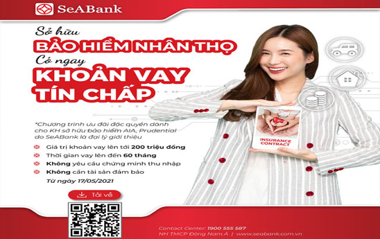 SeABank ưu đãi khách hàng bảo hiểm nhân thọ