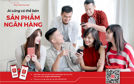 SeABank ưu đãi người giới thiệu khách hàng sử dụng ngân hàng số SeAMobile/SeANet