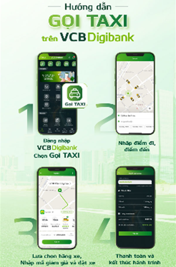 VCB Digibank ra mat dich vu Goi taxi 2