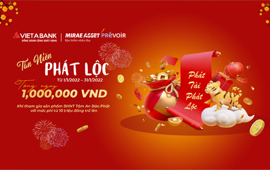 VietABank lì xì khách hàng tham gia bảo hiểm nhân thọ MAP Life