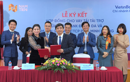 VietinBank Đống Đa ký kết hợp đồng cho vay tái tài trợ vốn