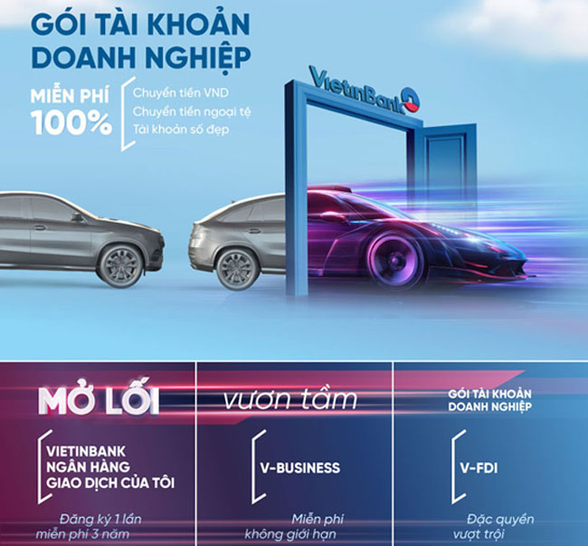 VietinBank ra mat 5 goi tai khoan doanh nghiep