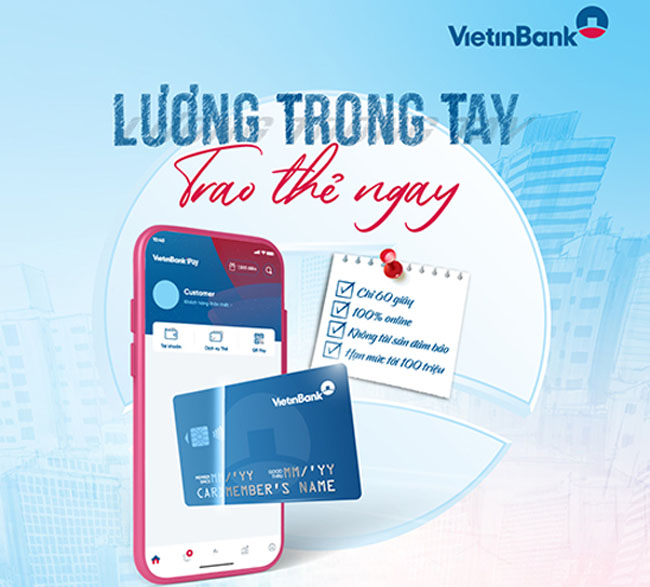 VietinBank uu dai mo the co han muc 100 trieu dong 2