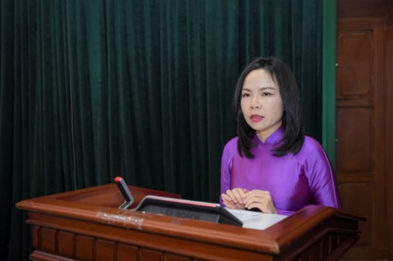 Ba Ha Thu Giang duoc bo nhiem giu chuc Vu truong Vu Tin dung 3