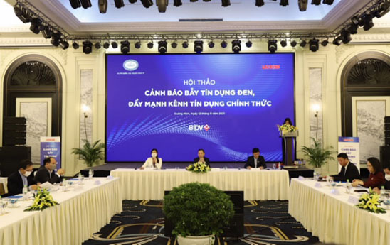 Hội thảo “Cảnh báo bẫy tín dụng đen, đẩy mạnh kênh tín dụng chính thức”