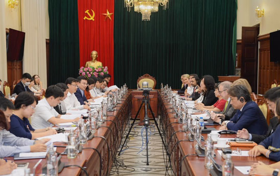 Phó Thống đốc Phạm Thanh Hà tiếp Chủ tịch Nhóm Công tác Ngân hàng